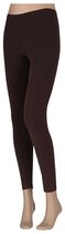 Leggings Femmes Katoen - Coffee Noir - L/XL - Leggings dames - Leggings dames adultes - Leggings coton - Leggings colorés