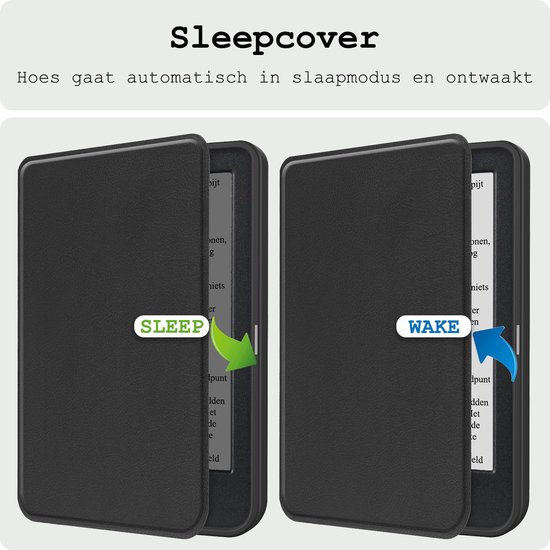 Hoes Geschikt voor Kobo Clara BW Hoesje Bookcase Cover Hoes - Hoesje Geschikt voor Kobo Clara BW Hoes Cover Case - Zwart van Merkloos — afbeelding 3