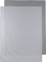 Meyco Uni 2-pack Uni - 100x150cm - gris / gris clair