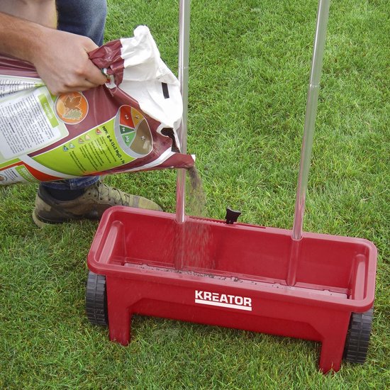 Kreator - KRTGR9001 - Strooiwagen - 45 cm strooibreedte - 12 liter inhoud van Kreator — afbeelding 2