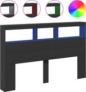 vidaXL-Hoofdbordkast-met-LED-verlichting-160x17x102-cm-zwart