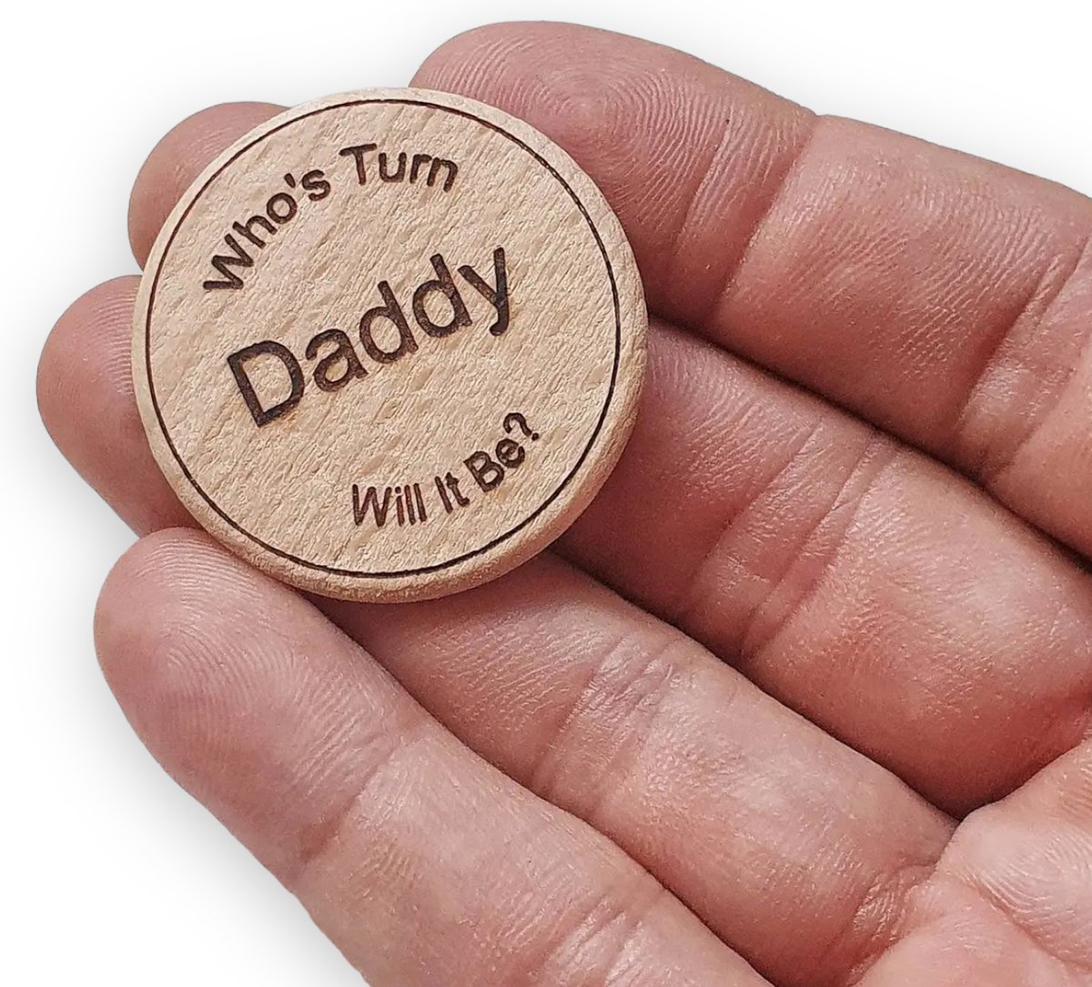Goedkoopste Houten mama/papa beslissingsmunt