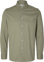Selected - Heren Overhemden Regbond Regular Fit Overhemd Vetiver - Groen - Maat L