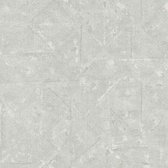 Exclusief luxe behang Profhome 369747-GU vliesbehang licht gestructureerd design mat grijs zilver 5,33 m2