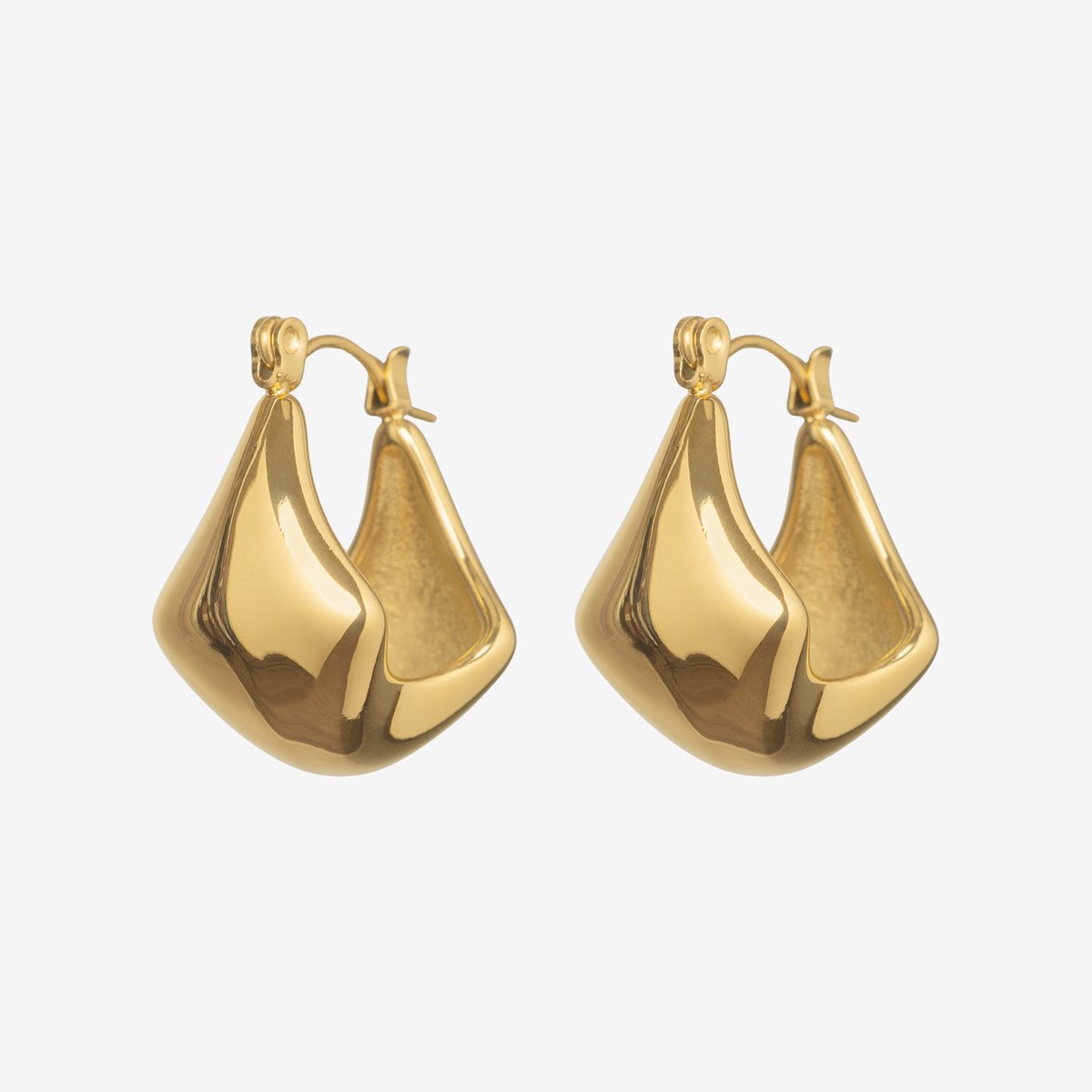 Essenza Square Earrings Gold