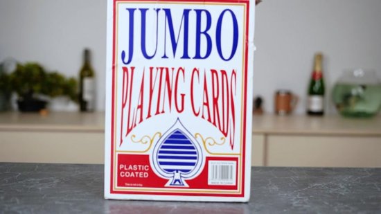 Baraja De Cartas Gigante Jumbo De Plástico De 37x26 Cm – 54 Naipes Impermeables Para Jugar En Interior Y Exterior, Ideal Para Picnic, Fiestas Y Casino Familiar