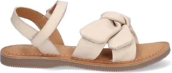 Braqeez 424017-501 Meisjes Sandalen - Offwhite - Leer - Gesp