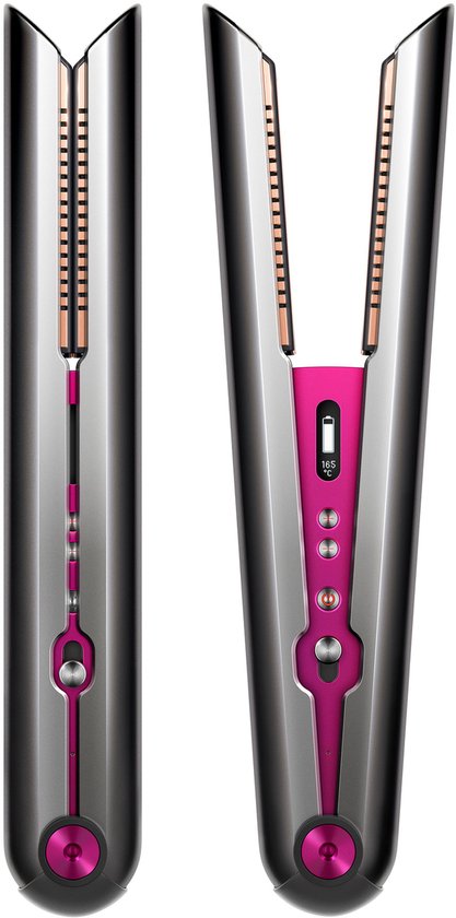 Dyson Corrale Stijltang - Nickel/fuchsia