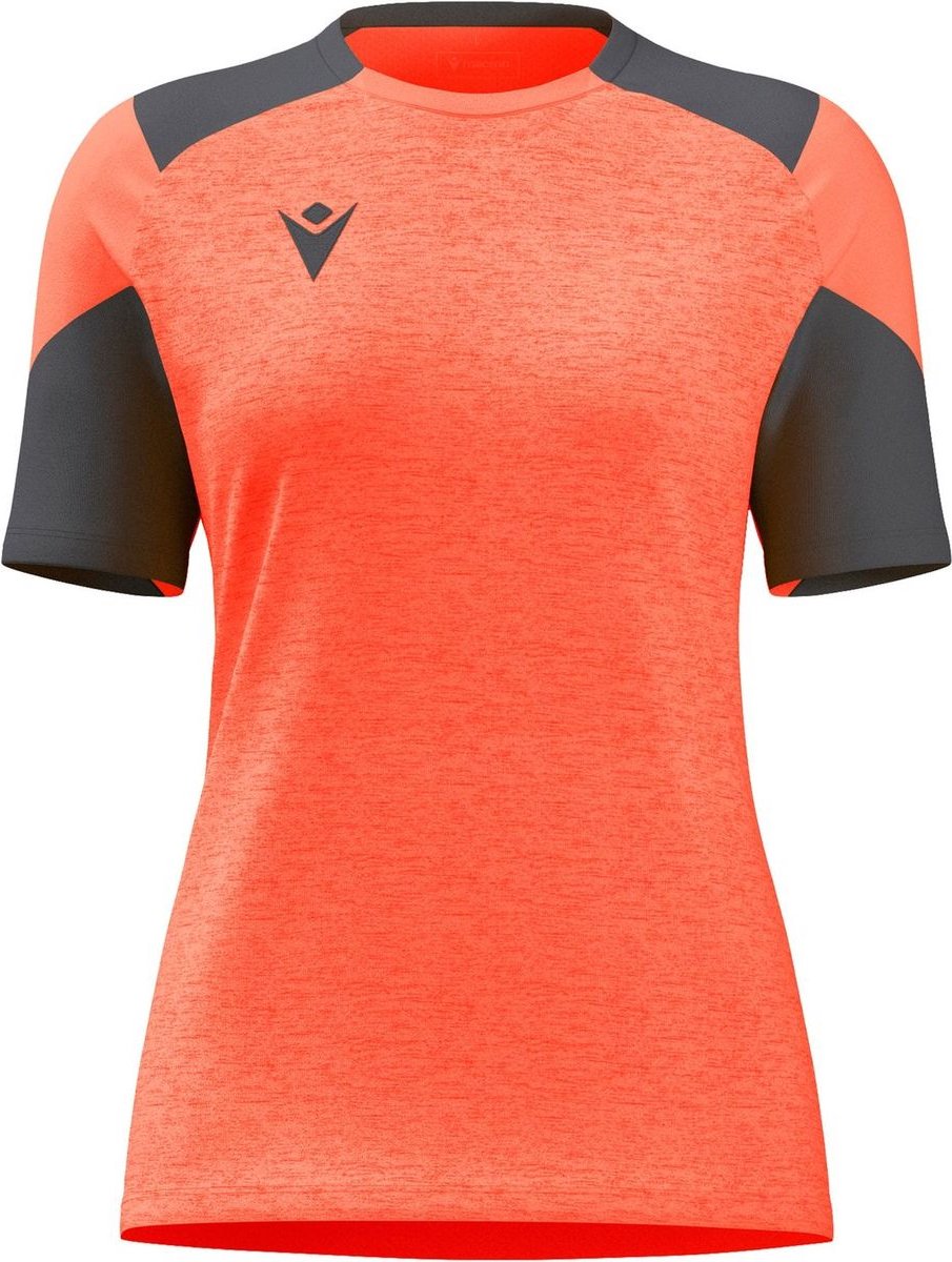 Macron Glory Sphinx Shirt Korte Mouw Dames - Koraal / Antraciet | Maat: 3XL