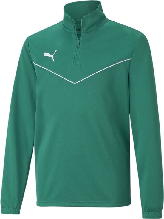 Puma Teamrise Ziptop Kinderen - Groen | Maat: 140