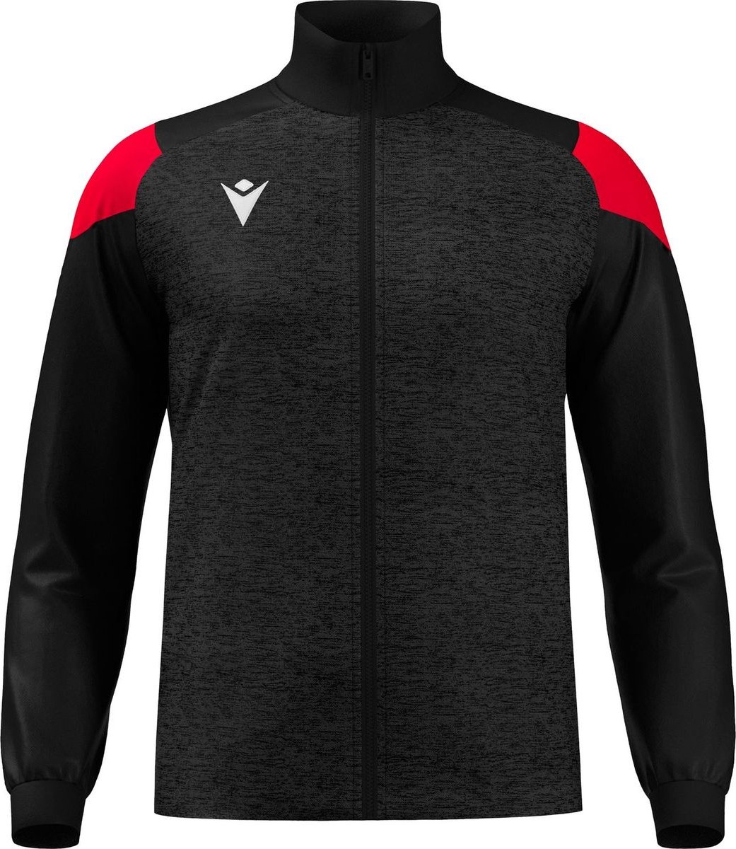 Macron Glory Prometheus Top Full Zip Heren - Zwart / Rood | Maat: 4XL