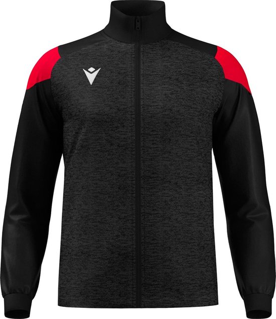 Macron Glory Prometheus Top Full Zip Heren - Zwart / Rood | Maat: 4XL