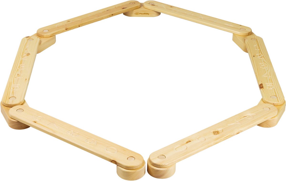 Evenwichtsbalk | balanspad| Dennenhout |Naturel