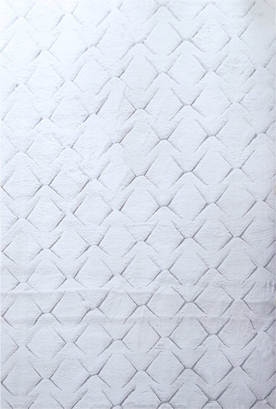 Pochon - Tapijt Vision - Zilver - 290x200x1,5 - Vloerkleed - Hoogpolige Vloerkleed