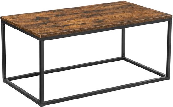 VASAGLE salontafel, bijzettafel in industriële uitvoering, stabiel, met