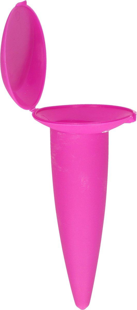 Goedkoopste Gerimport strand asbak fuchsia roze met klepje - 1x