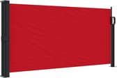 vidaXL - Windscherm - uittrekbaar - 100x500 - cm - rood