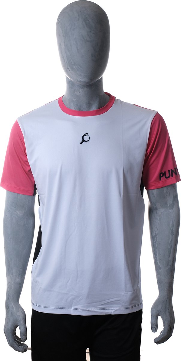 PUNTAZO Padel T-shirt Heren Sportshirt Small roos Korte mouw