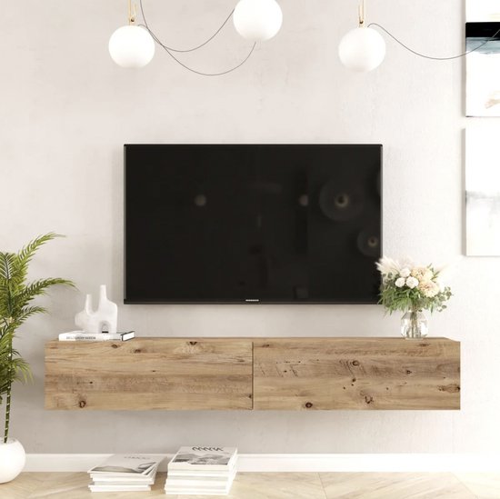 Skane Home - TV-meubel 180 cm Zwevend - Voronezj - Eiken Bruin