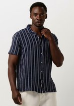 Anerkjendt Akleo S/s Dobby Shirt Men - Chemisier décontracté - Bleu foncé - Taille XXL