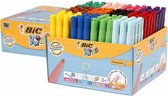 Kleurstiften - Viltstiften - Stiften Dikke Punt - Diverse Kleuren - Lijndikte: 3mm - Visa Color - 12x12 Stuks