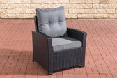 In And OutdoorMatch Premium Tuinstoelen Barney - outdoor loungestoel - loungestoel - Lounge - ijzergrijs - 70 x 73 x 82 cm