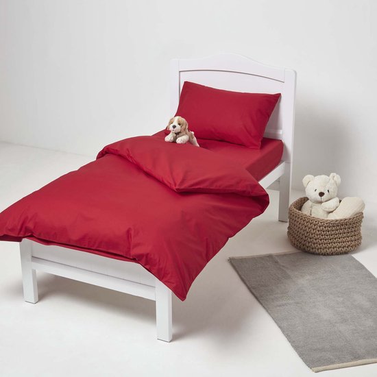 Homescapes Peuter Dekbedovertrek 120x150 cm met Kuss