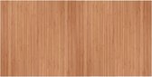 vidaXL - Vloerkleed - rechthoekig - 100x200 - cm - bamboe - naturel