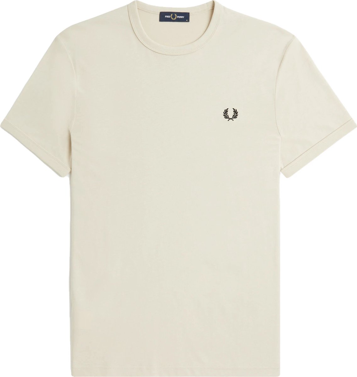 Fred Perry T-Shirt Ringer M3519 V54 Heren – Modern-fit Beige