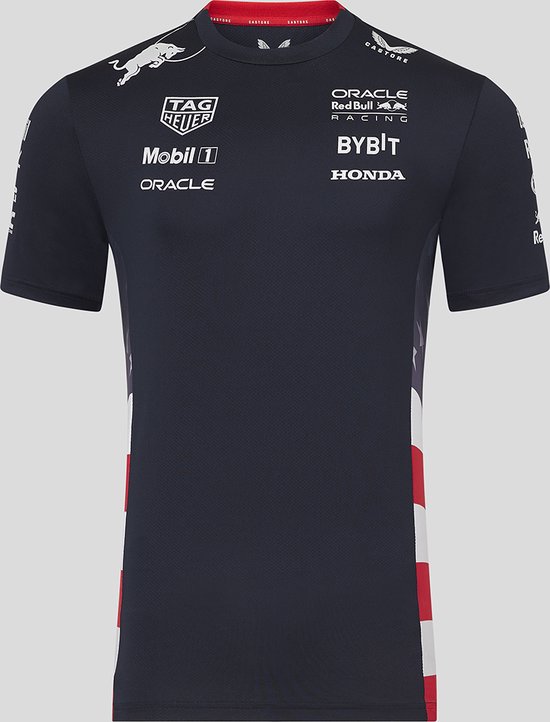Oracle Red Bull Racing Amerika Race Shirt 2024 XL - Max Verstappen - Sergio Perez - Formule 1