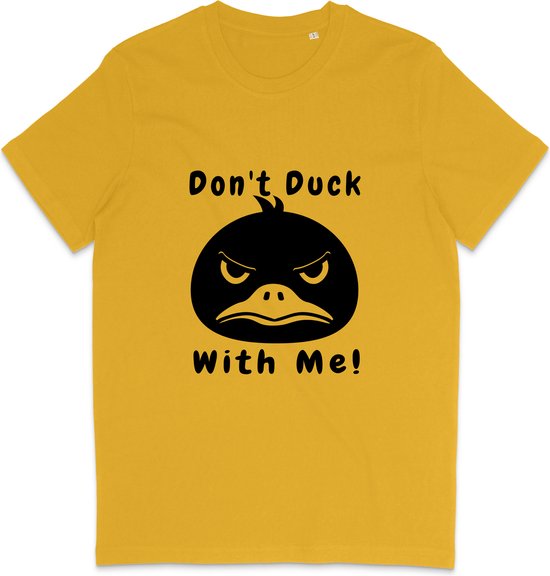 T-shirt Homme Femme - Canard drôle - Citation : Don't Duck With Me - Jaune - L