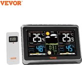 Bolmans - Weerstation - Radioweerstation met Weersvoorspelling - Thermo/hygrometer - RCC Atoomklok - 19cm display - 100m Afstandsbediening - 7 Talen - Alarmfuncties - Automatische Kalibratie - Dimmen op 3 Niveaus