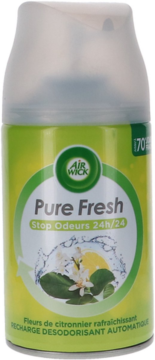 Airwick Freshmatic Navul Pure Fresh Citroenbloesem- 4 x 250 ml voordeelverpakking