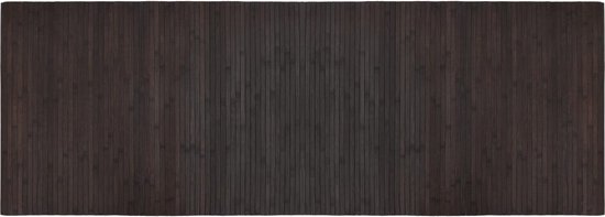vidaXL-Vloerkleed-rechthoekig-70x200-cm-bamboe-donkerbruin