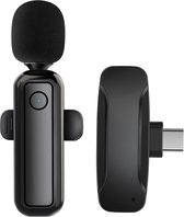 Popupine WK1 - Draadloze microfoon - USB-C - Plug&Play - 2 Microfoon transmitters - Zwart