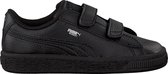 Puma Basic Classic Lfs Kids Lage sneakers - Leren Sneaker - Meisjes - Zwart - Maat 22