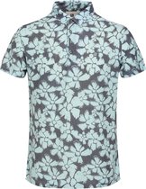 Gabbiano Poloshirt Polo Floral Print 234538 599 Sea Green Mannen Maat - S