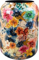 Ter Steege Pot de Fleurs-Vase Décoratif Métal Multicolore D 30 cm H 42 cm
