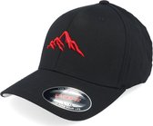 Hatstore- Mountain 3d Red/Black Flexfit - Wild Spirit Cap
