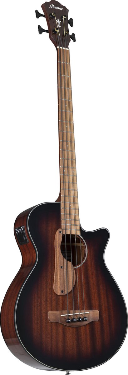 Ibanez AEGB24E-MHS Mahogany Sunburst High Gloss - Akoestische basgitaar