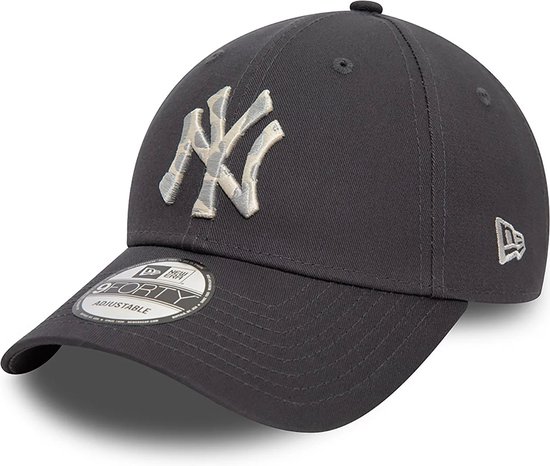 New Era - Casquette réglable 9FORTY gris foncé Animal Infill des Yankees de New York