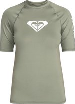 Roxy - UV-Rashguard voor dames - Whole Hearted - Korte mouw - UPF50 - Agave Green - maat XL (42)