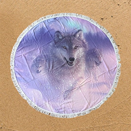 Wolf Rond Strandlaken 150cm Northern Lights