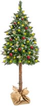 Kerstboom - Kunst kerstoom - 180cm - op natuurlijk stam - kunstkerstboom 180 cm