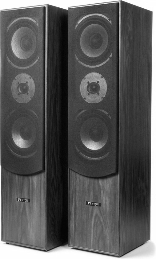 Surround set home cinema - Fenton AV550BT 5.1 versterker met zwarte speakers en actieve subwoofer van Fenton — afbeelding 4