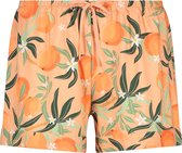 Hunkemöller Dames Nachtmode Pyjama shorts - Oranje - maat XL