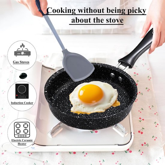 Mini Poêle 12 Cm - Induction - Revêtement Antiadhésif - Poêle à œufs