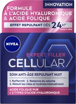 Bol.com NIVEA CELLular Expert Filler Anti-Age - Nachtcrème - Ouder wordende huid - Hyaluronzuur - Collageen - 50 ml aanbieding