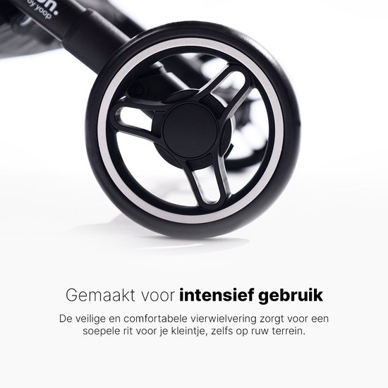 Hamilton by Yoop S2 Lichtgewicht Buggy - MagicFold™ Technologie - Tot 22 kg - Kinderwagen inclusief Reisband en Bekerhouder - Compact, Verstelbaar, Opvouwbaar en Inklapbaar - Plooibuggy Baby - Zwart van Hamilton — afbeelding 5