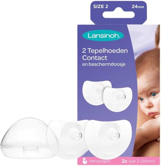 Lansinoh Tepelbeschermers - 2 Stuks - Incl. Beschermdoosje